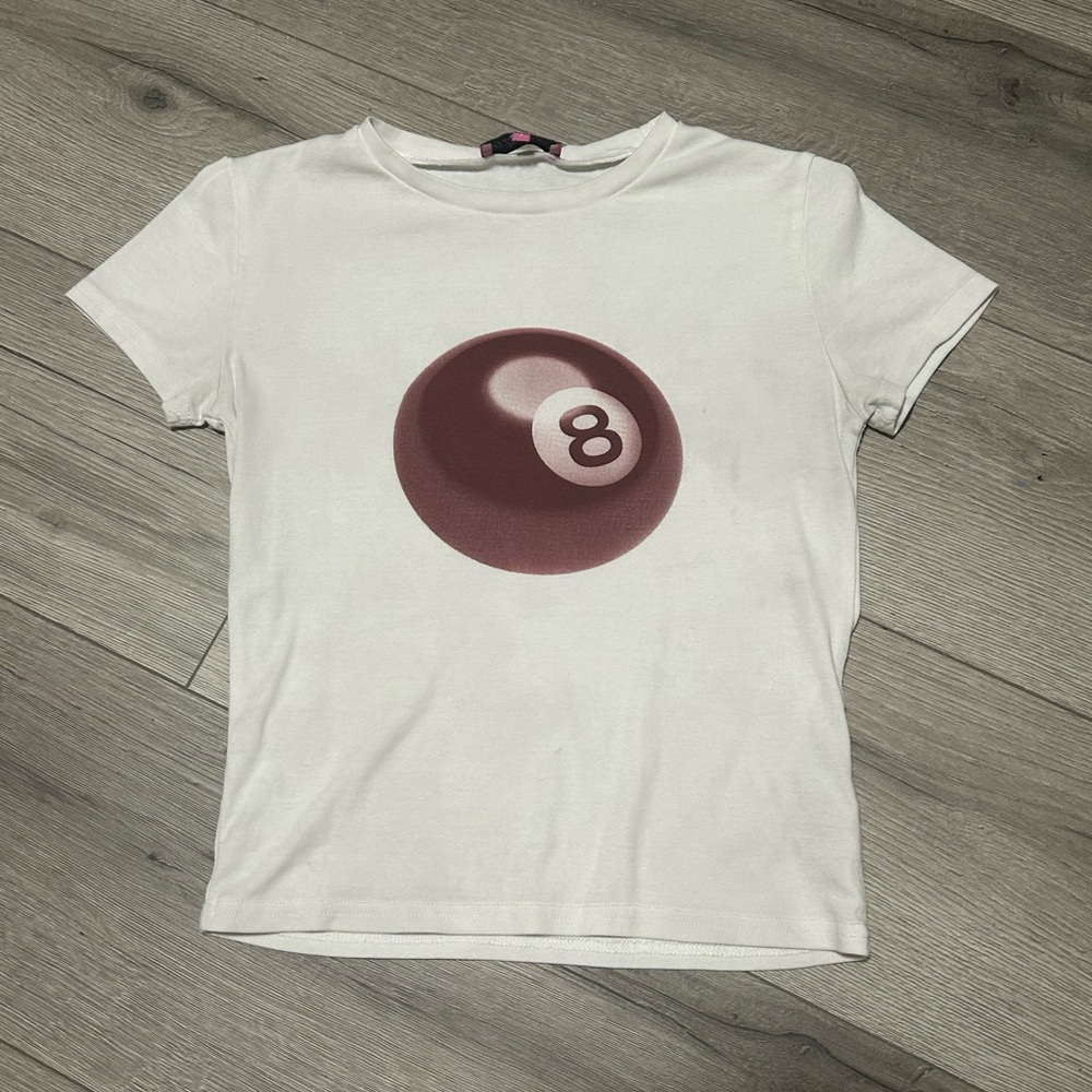 Edikted White Tank Top with Pink Tag